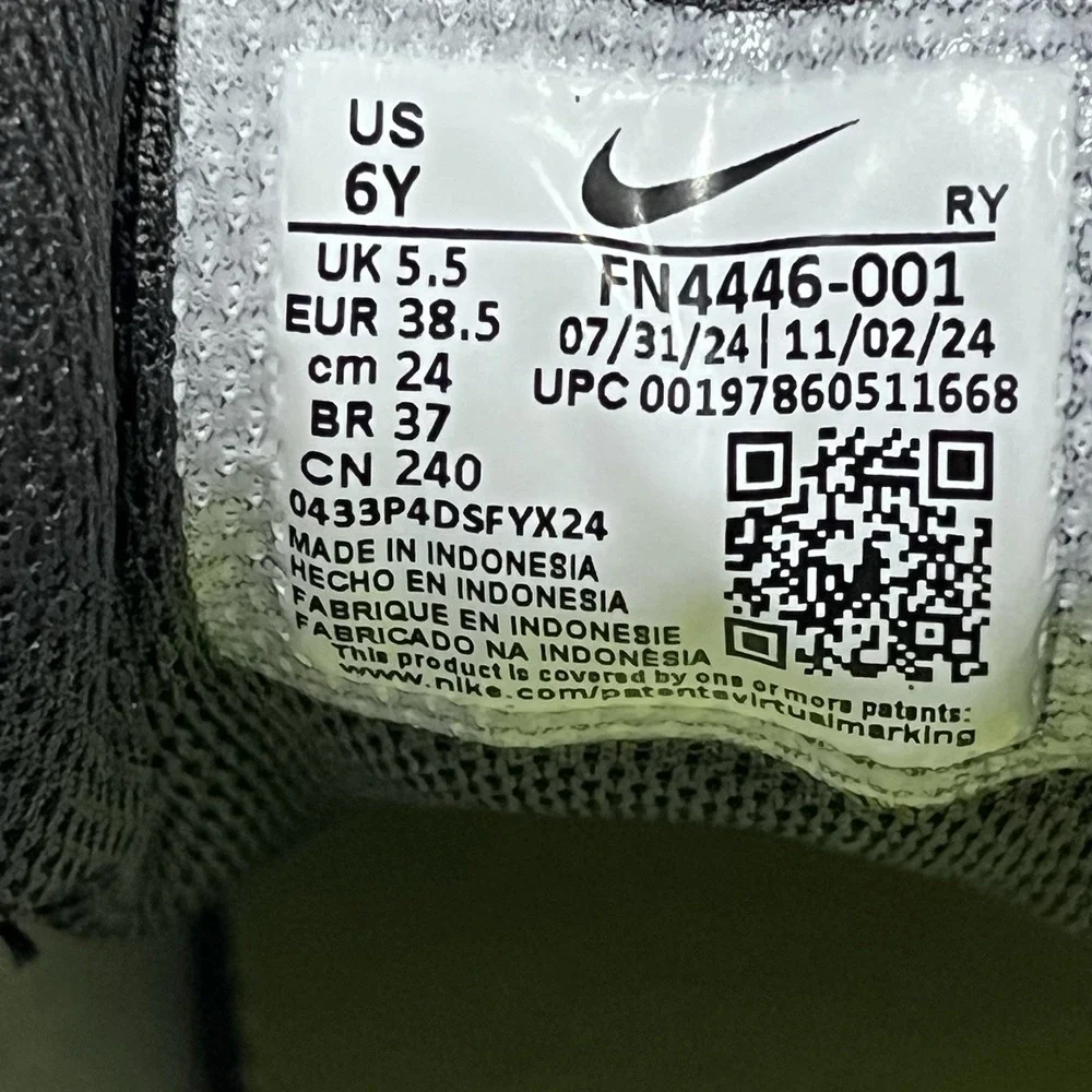 NEW Size 6Y - Nike Air Max Nova Vast Grey Anthracite Volt‎ FN4446-103
